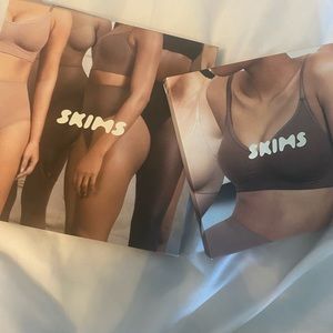 Never worn Skims core control thong &sculpting bra